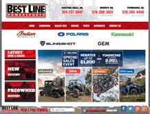 Tablet Screenshot of bestlinepowersports.com